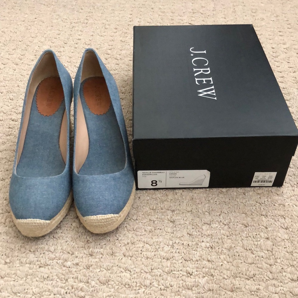 J. Crew Seville Espadrille Wedges